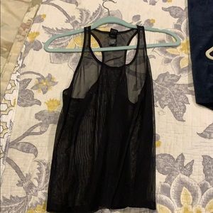 Black work out Racerback